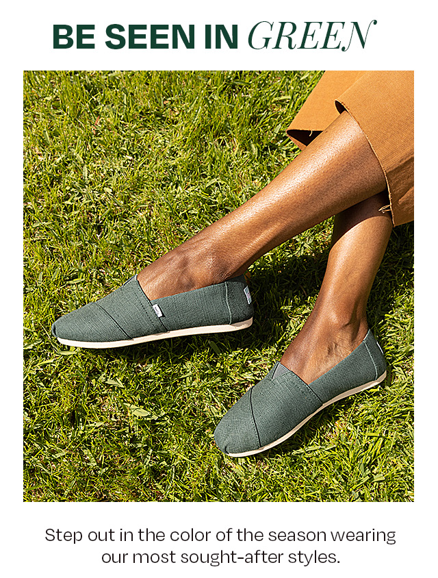 Green toms womens hot sale
